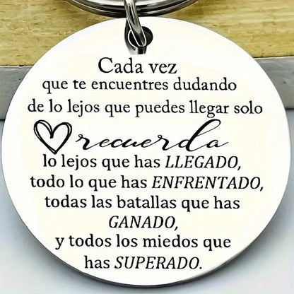 1PC Inspirational Keychain Son to Daughter My Grandson to My Granddaughter to My Sister Brother